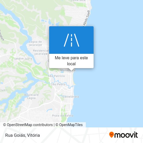 Rua Goiás mapa