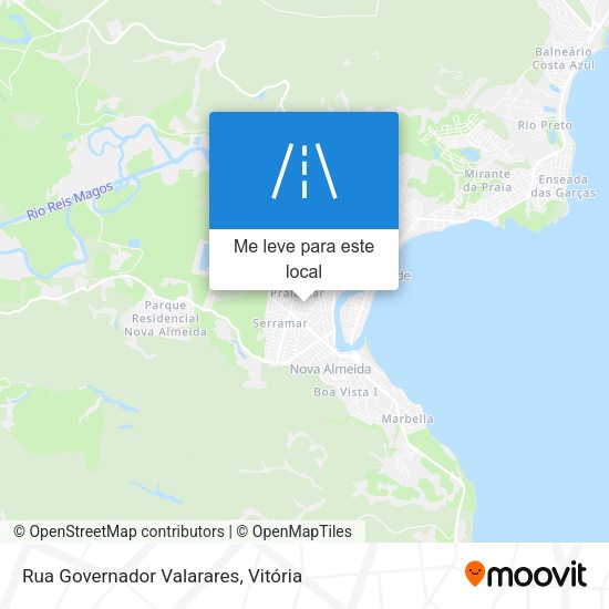 Rua Governador Valarares mapa
