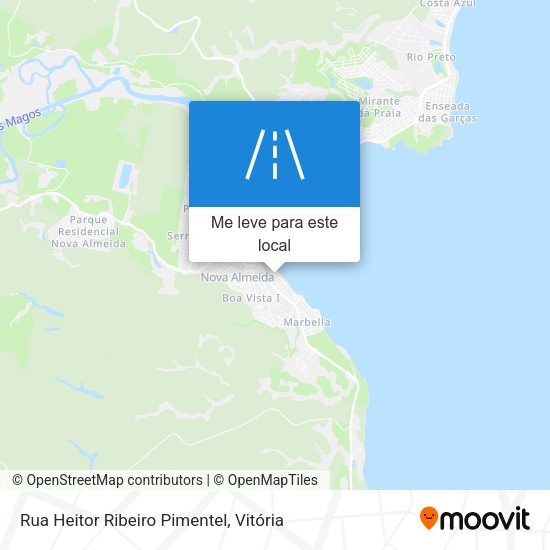 Rua Heitor Ribeiro Pimentel mapa