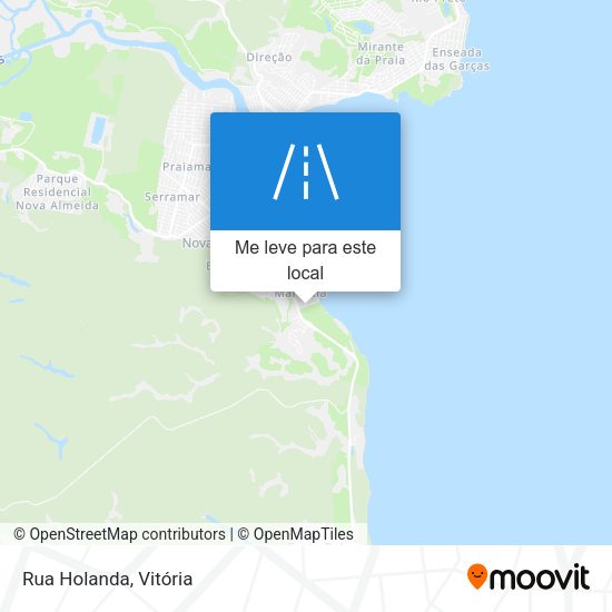 Rua Holanda mapa
