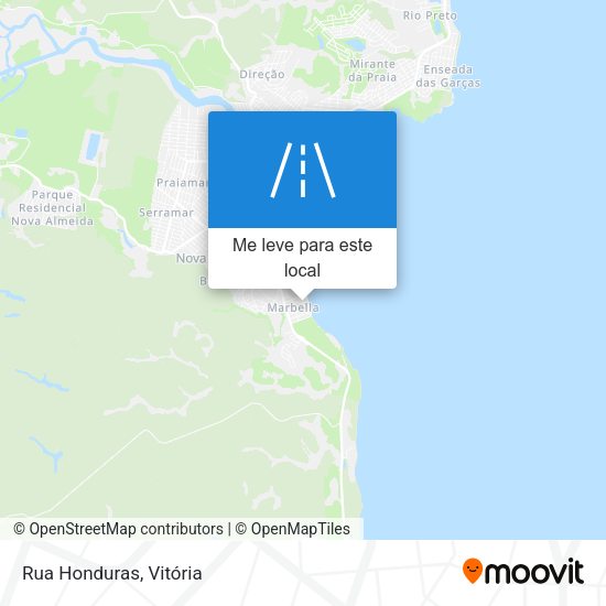 Rua Honduras mapa