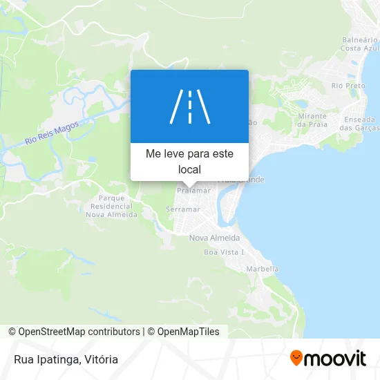 Rua Ipatinga mapa