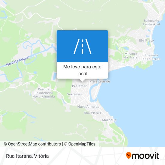 Rua Itarana mapa