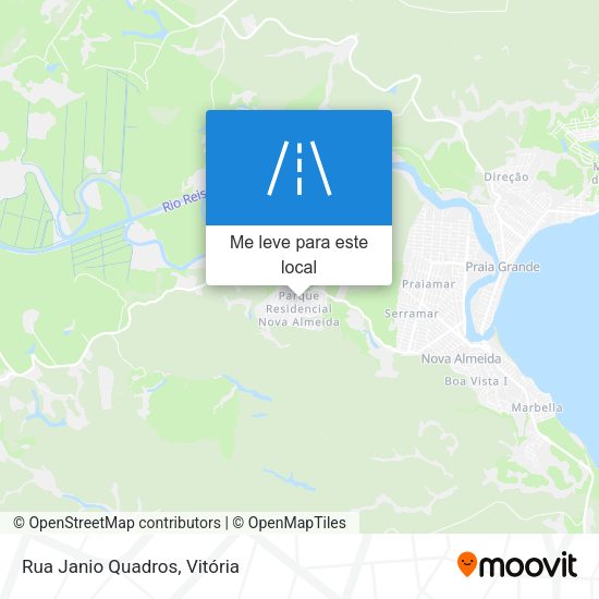 Rua Janio Quadros mapa