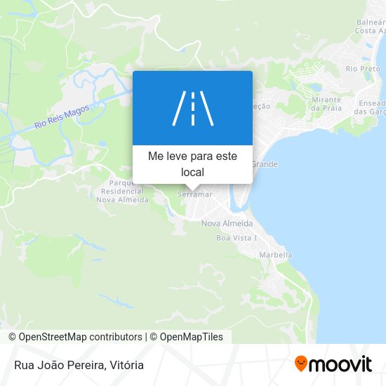 Rua João Pereira mapa
