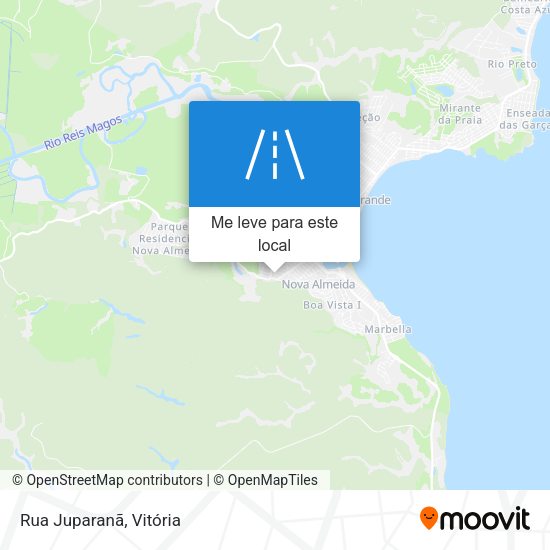 Rua Juparanã mapa