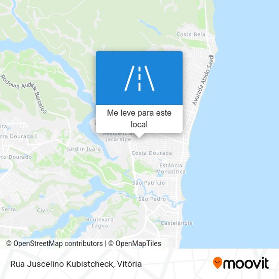Rua Juscelino Kubistcheck mapa