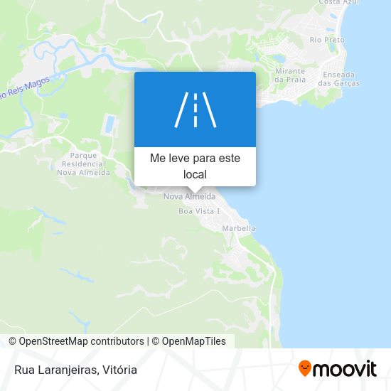 Rua Laranjeiras mapa