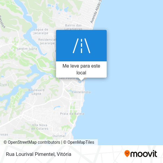 Rua Lourival Pimentel mapa