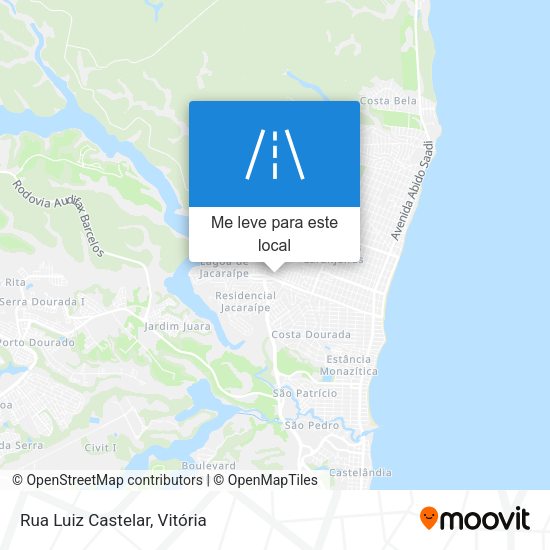 Rua Luiz Castelar mapa