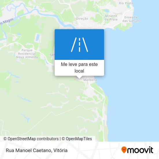 Rua Manoel Caetano mapa