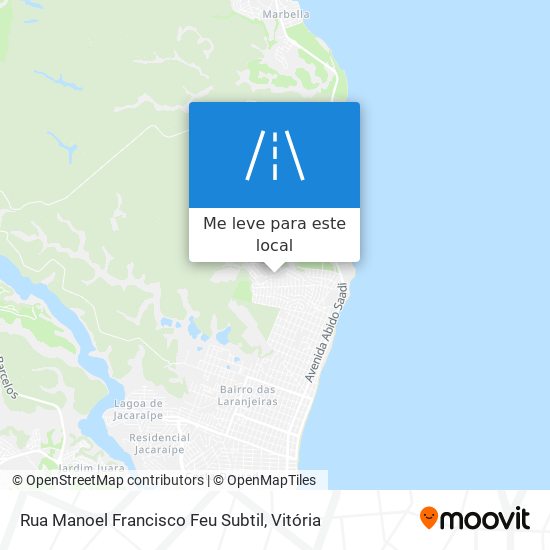 Rua Manoel Francisco Feu Subtil mapa