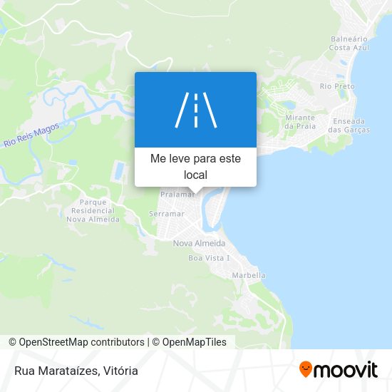 Rua Marataízes mapa