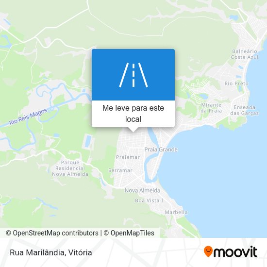 Rua Marilândia mapa
