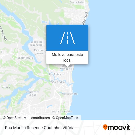 Rua Marília Resende Coutinho mapa