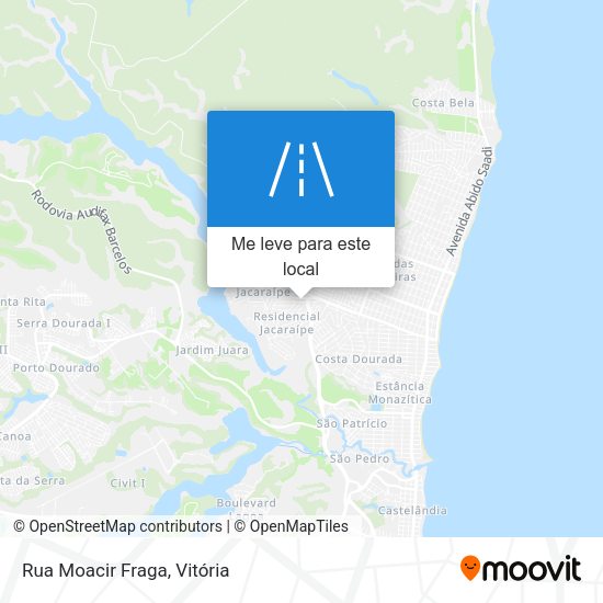 Rua Moacir Fraga mapa