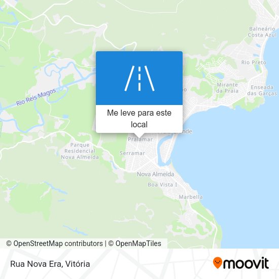 Rua Nova Era mapa