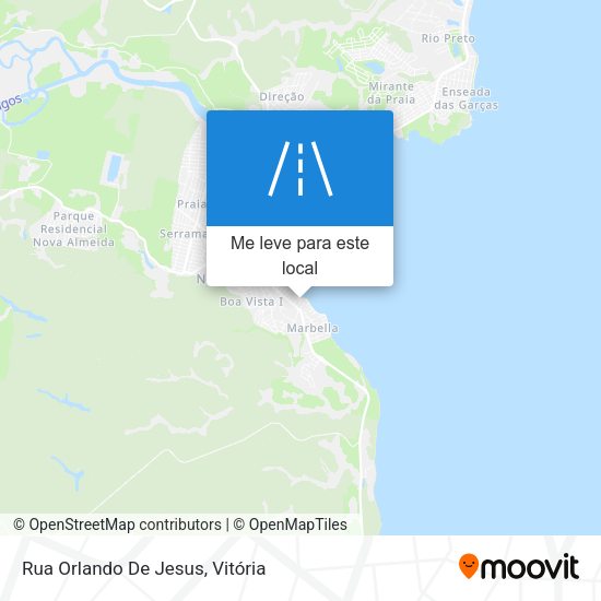 Rua Orlando De Jesus mapa