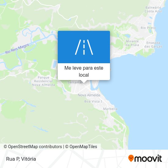 Rua P mapa