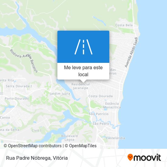 Rua Padre Nóbrega mapa
