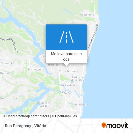Rua Paraguaçu mapa