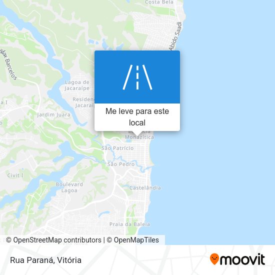 Rua Paraná mapa