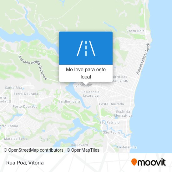 Rua Poá mapa
