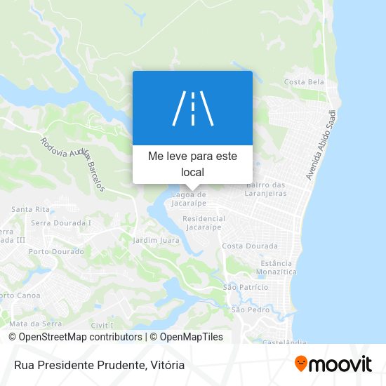 Rua Presidente Prudente mapa