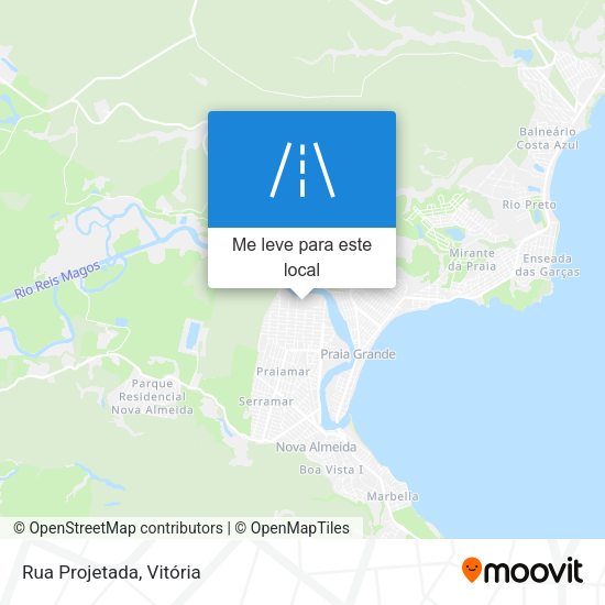 Rua Projetada mapa