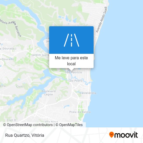 Rua Quartzo mapa