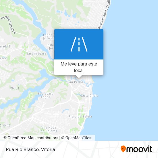 Rua Rio Branco mapa