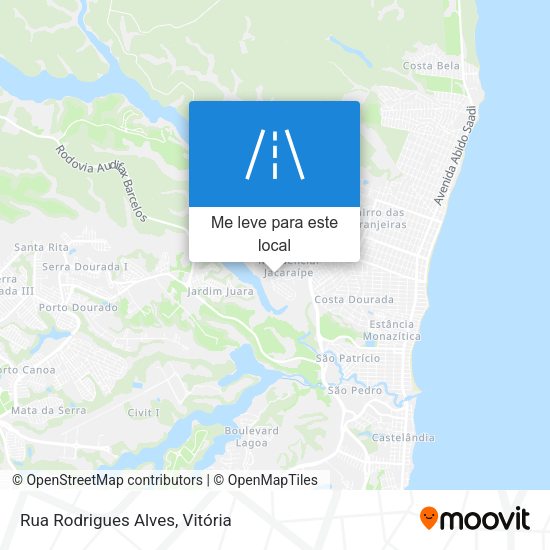 Rua Rodrigues Alves mapa