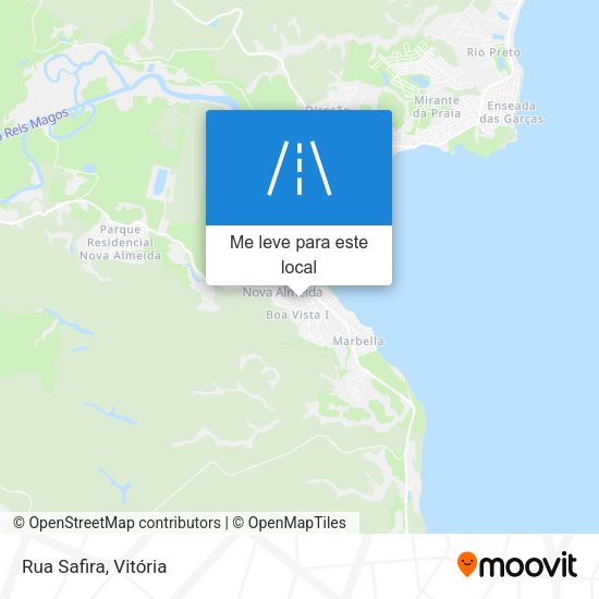Rua Safira mapa
