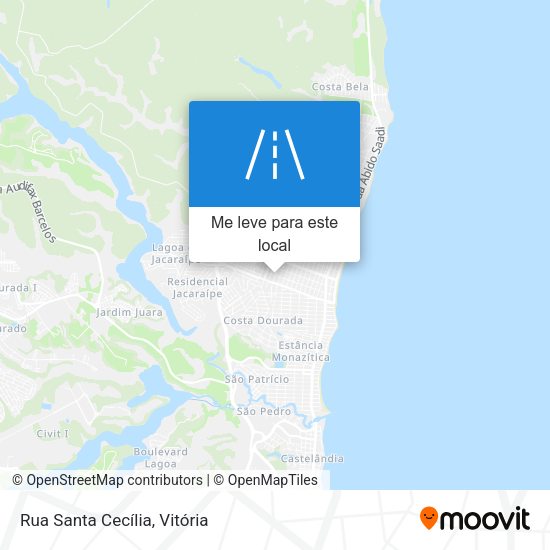 Rua Santa Cecília mapa