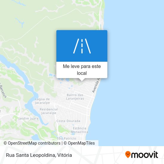 Rua Santa Leopoldina mapa