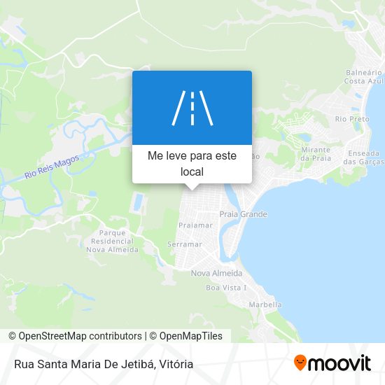 Rua Santa Maria De Jetibá mapa