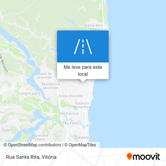 Rua Santa Rita mapa