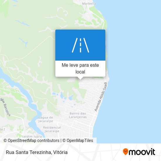 Rua Santa Terezinha mapa