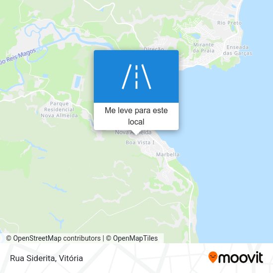 Rua Siderita mapa