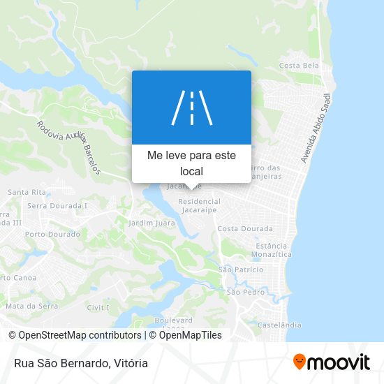 Rua São Bernardo mapa