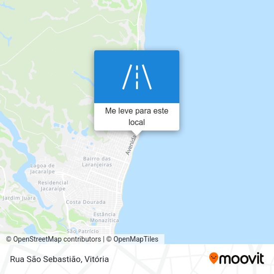 Rua São Sebastião mapa