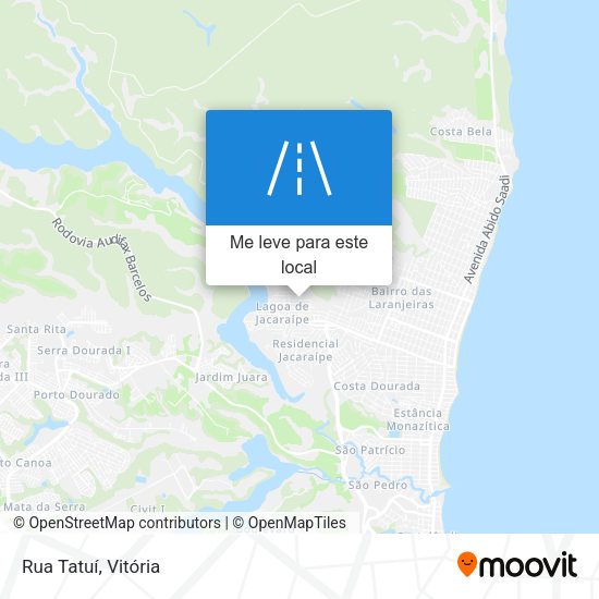 Rua Tatuí mapa