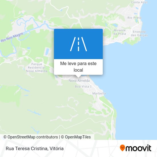 Rua Teresa Cristina mapa