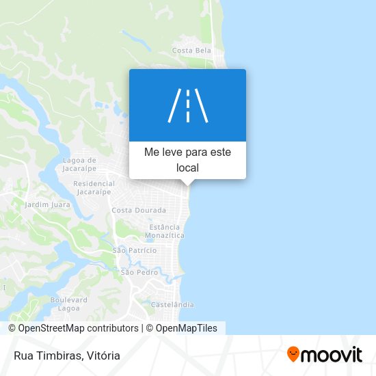 Rua Timbiras mapa