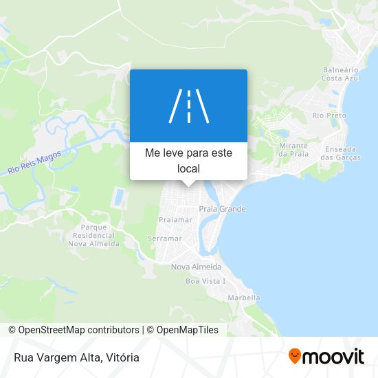 Rua Vargem Alta mapa