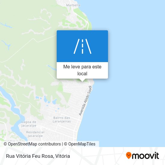 Rua Vitória Feu Rosa mapa
