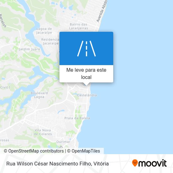 Rua Wilson César Nascimento Filho mapa