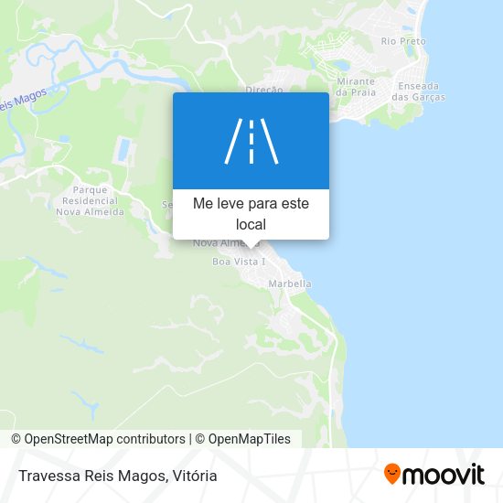 Travessa Reis Magos mapa