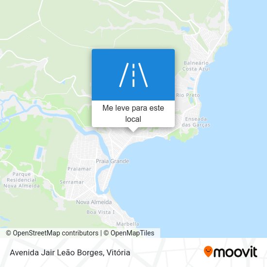 Avenida Jair Leão Borges mapa