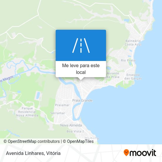 Avenida Linhares mapa